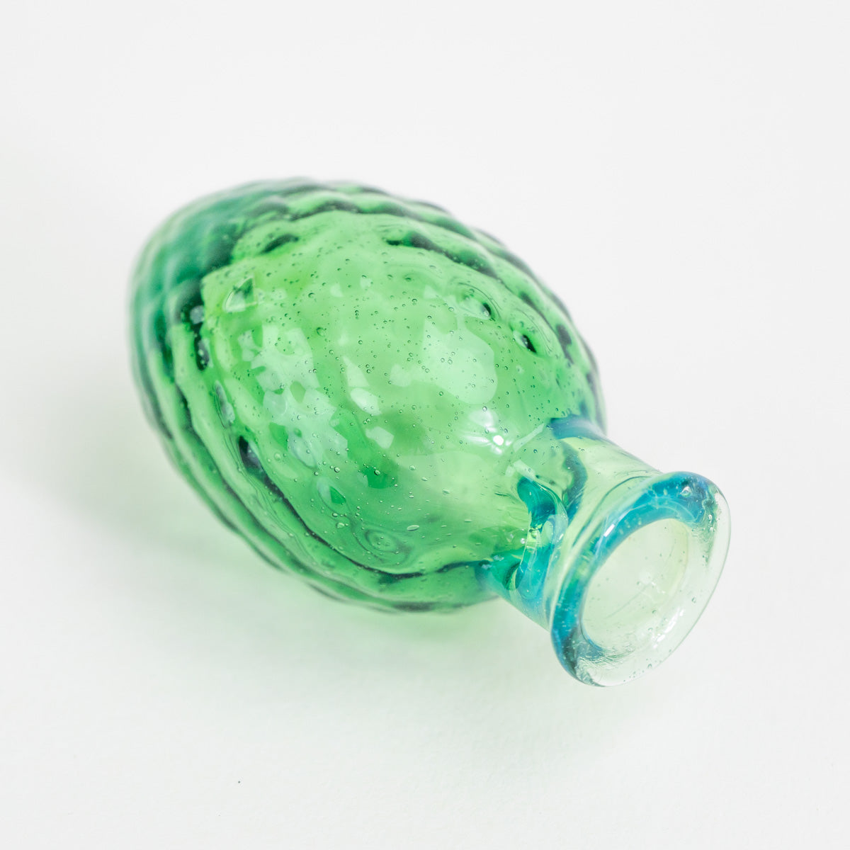 Puffco Pivot dragon egg top with translucent green glass