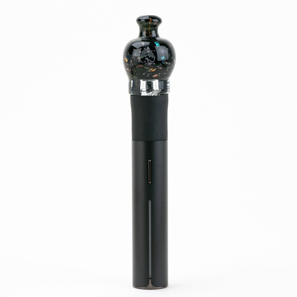 Black Nebula puffco pivot mouthpiece glass top