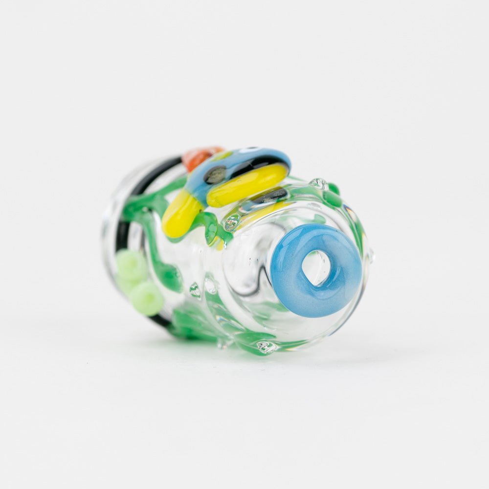 Top view of the Under the Sea Puffco Pivot glass mouthpiece