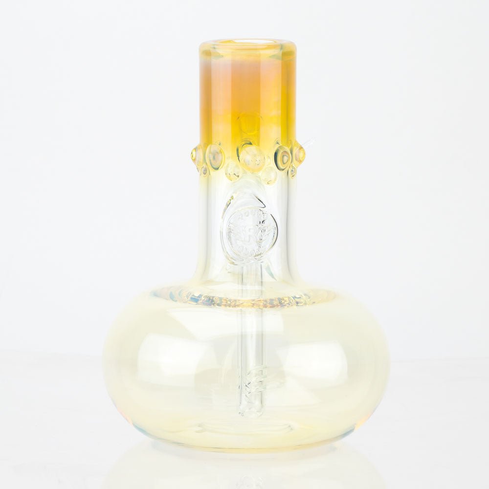 Round Glass Widely Round Silver Fumed Bubble Beaker - Empire Smokes