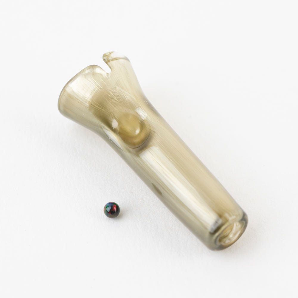 Steven H. Glass Champagne Fume Puffco Pivot Glass Mouthpiece - Empire Smokes