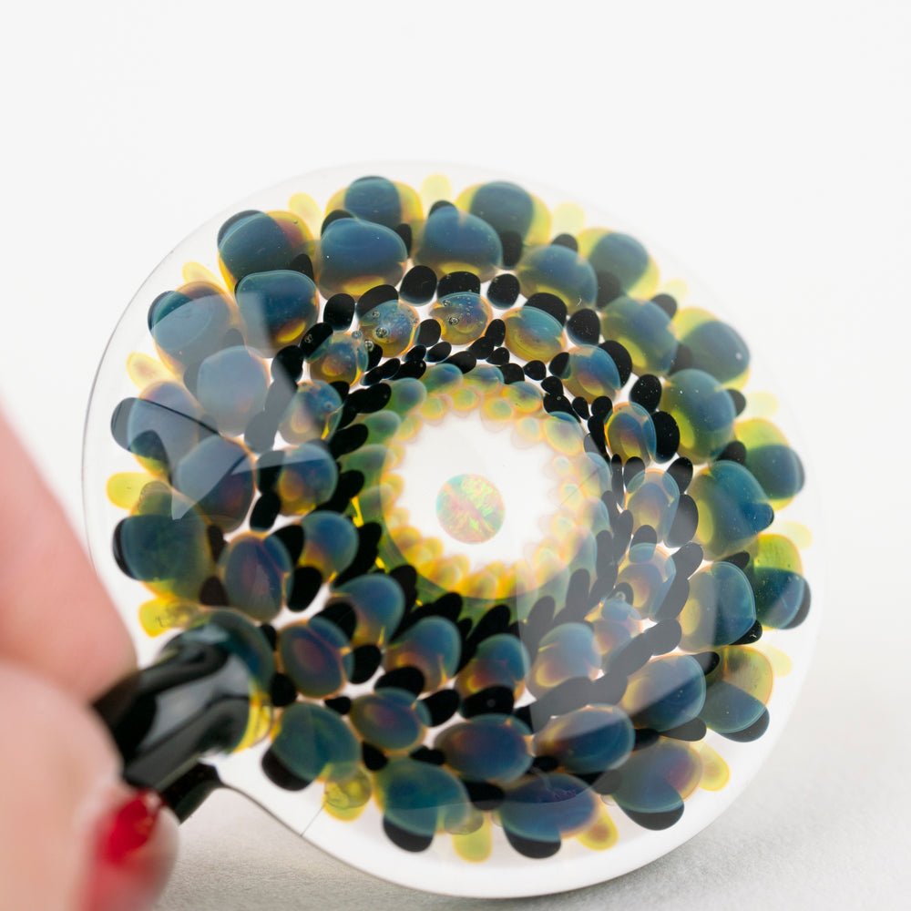 Steven H. Glass Fume Bloom Opal Glass Pendant - Empire Smokes