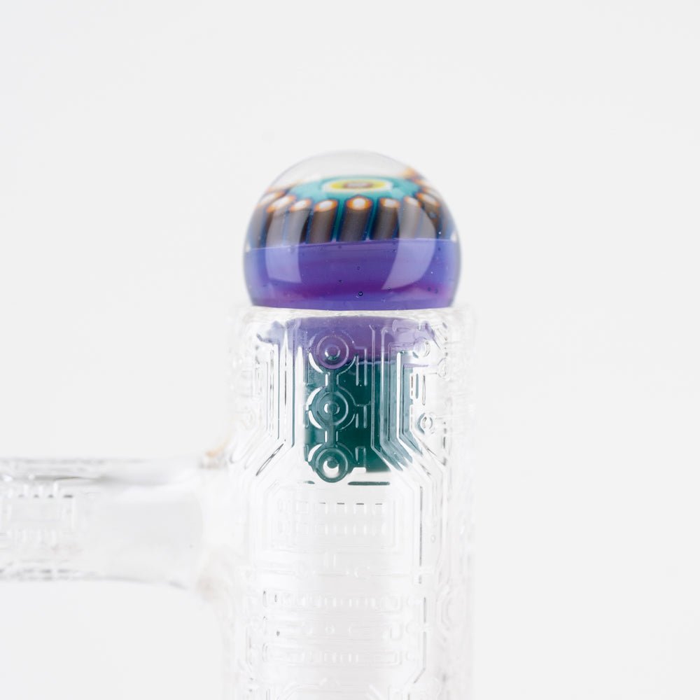 Steven H. Glass Midnight Bloom Control Tower Marble Top - Empire Smokes