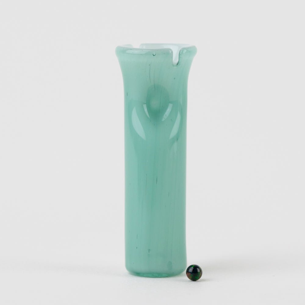 Steven H. Glass Seafoam Drift Puffco Pivot Glass Mouthpiece - Empire Smokes