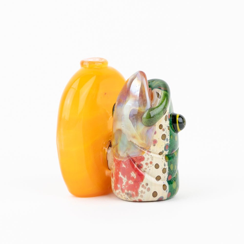 Trapper Studio Sunrise Rainbow Trout Head Chillum - Empire Smokes