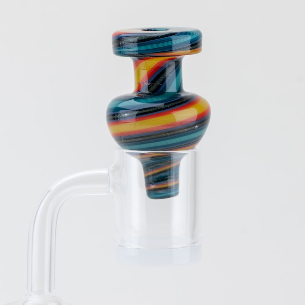 Vigil Glass Elemental Button Bubble Cap - Empire Smokes