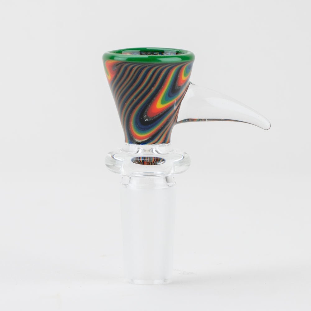 Vigil Glass Martini Kicker Wigwag Bowl Piece - Empire Smokes