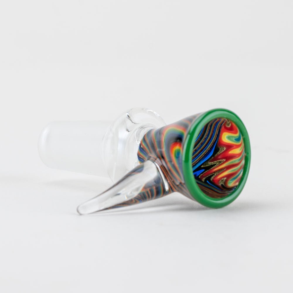 Vigil Glass Martini Kicker Wigwag Bowl Piece - Empire Smokes