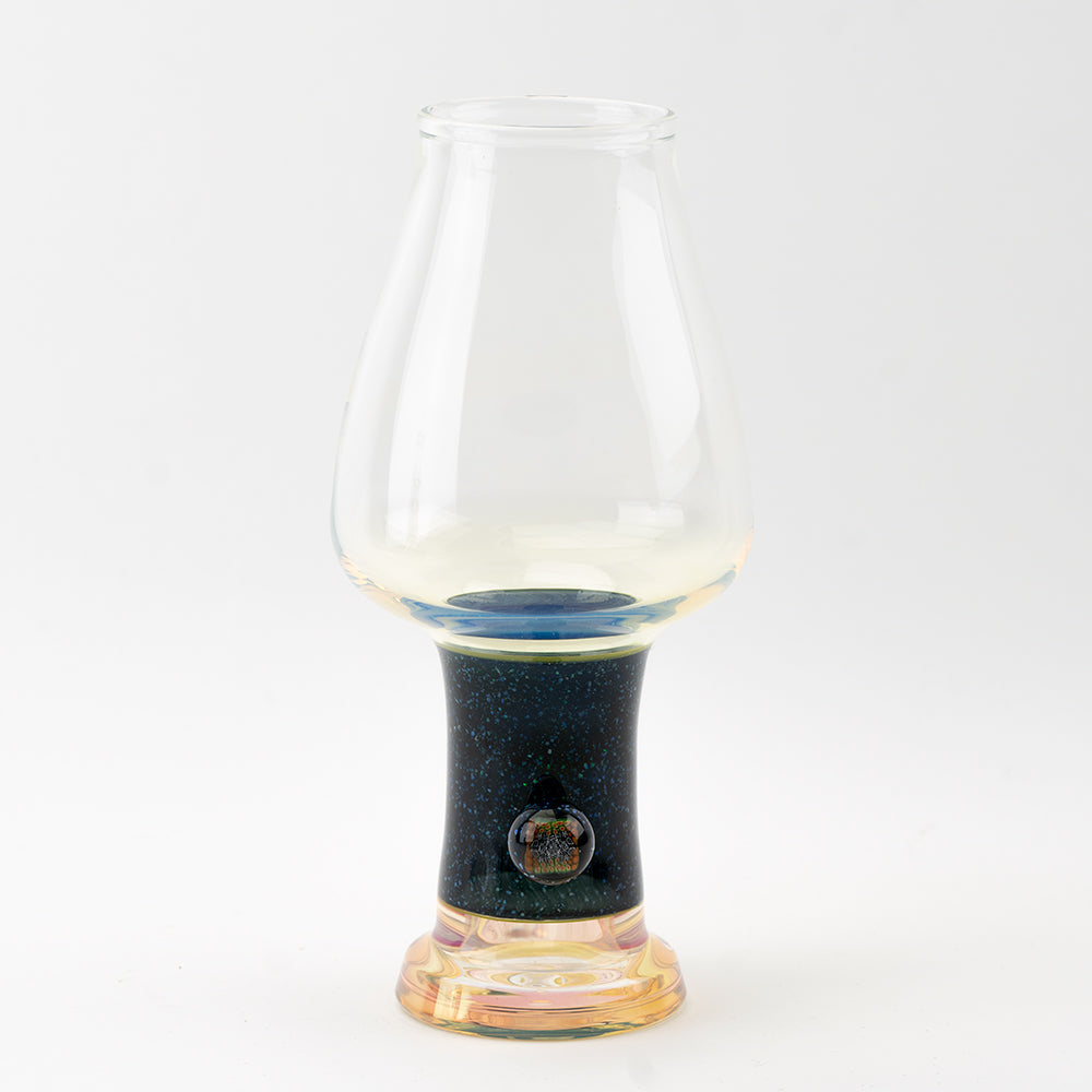 Fumed Opal Goblet Cajun Glass