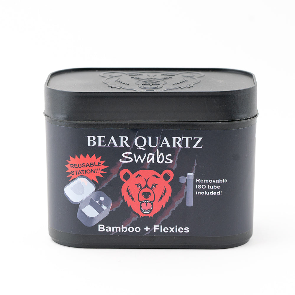 Bear Quartz Combo Swab Kit Bamboo Flexies Iso Tube