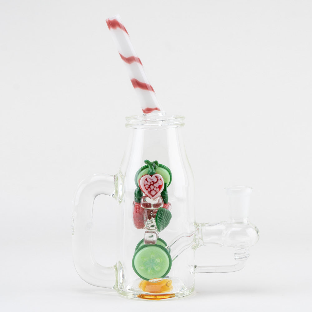 Water Pipe - Icy Strawberry Cucumber Detox Empire Glassworks