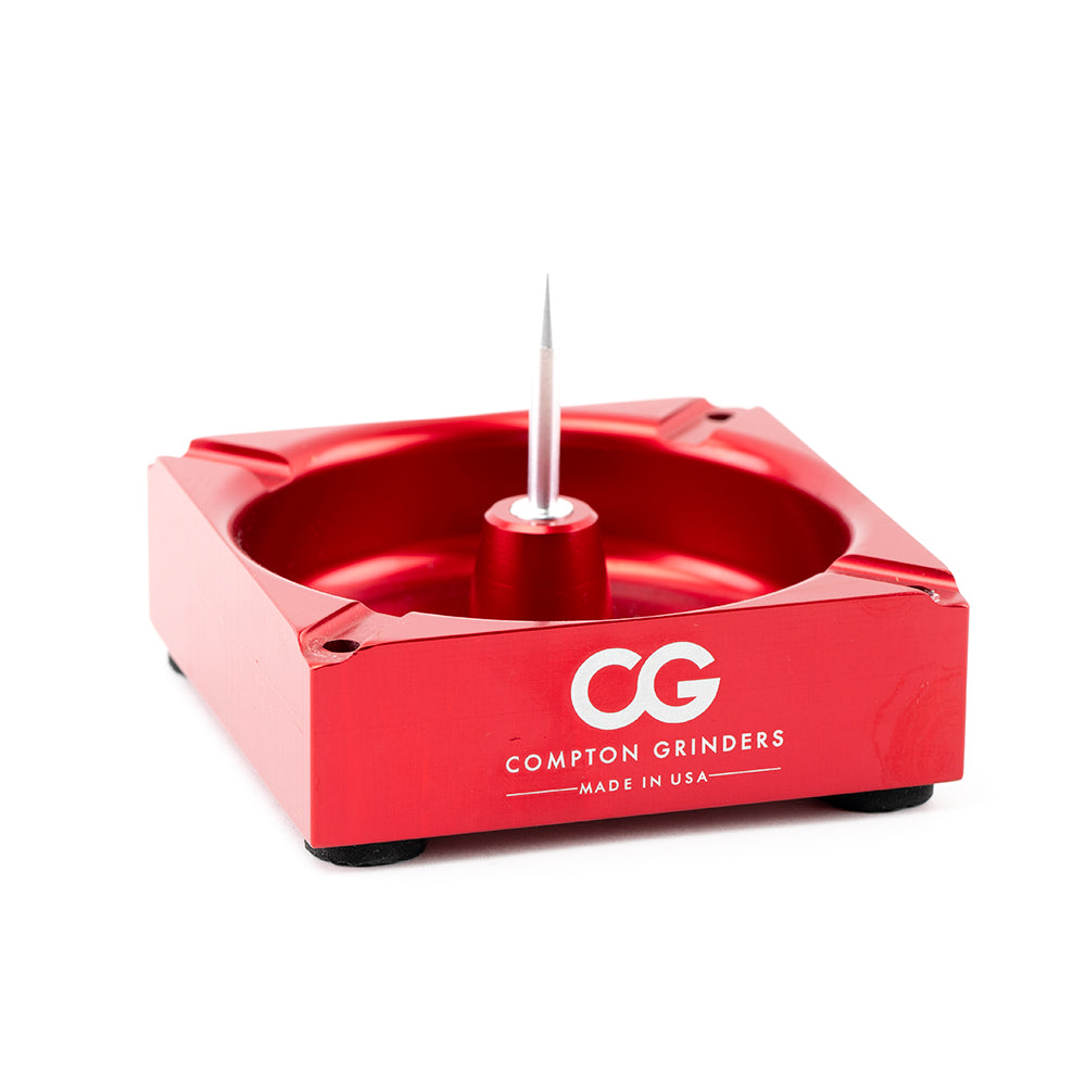 Compton Grinders Metal Ashtray red