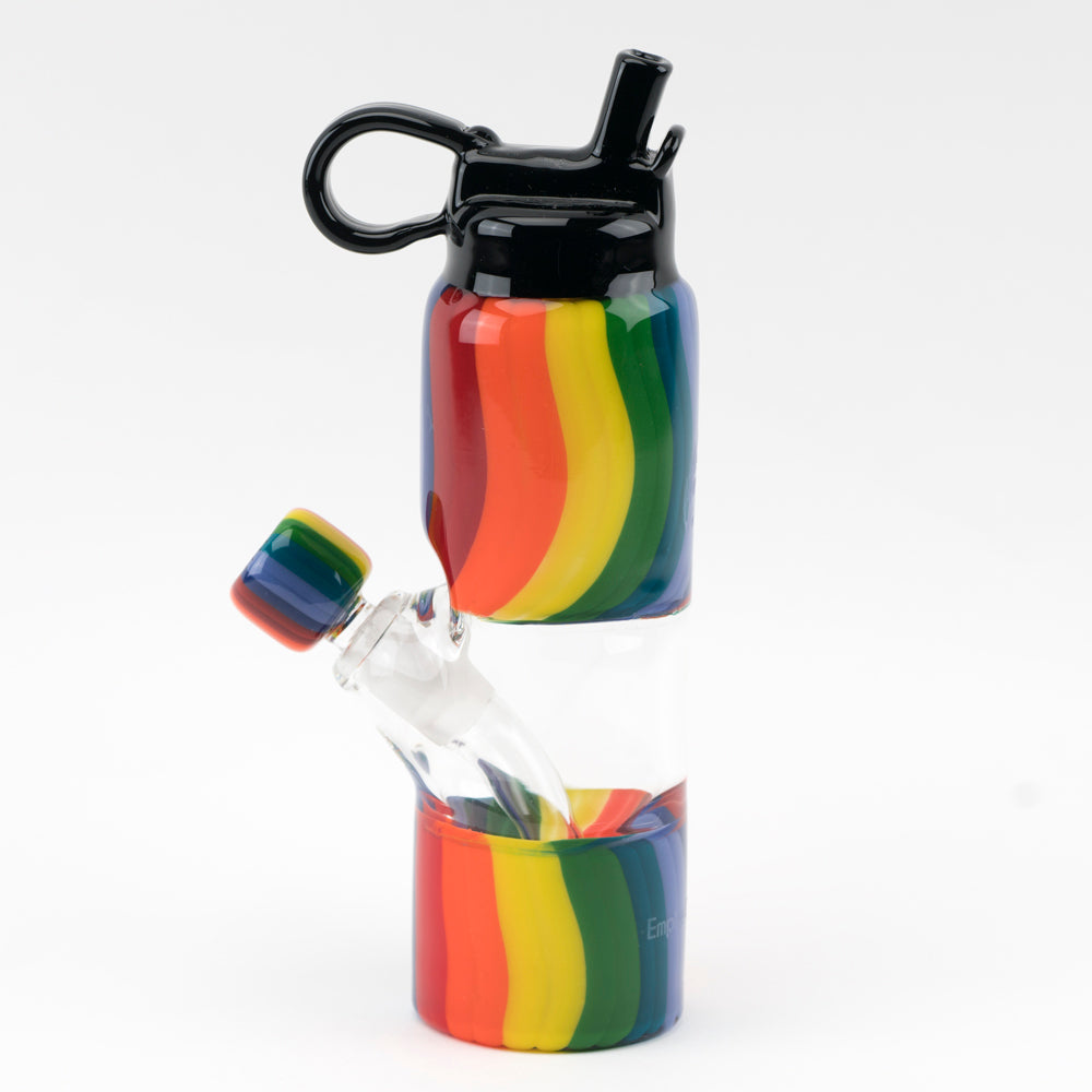 Rainbow Water Bottle Water Pipe Empire Glassworks