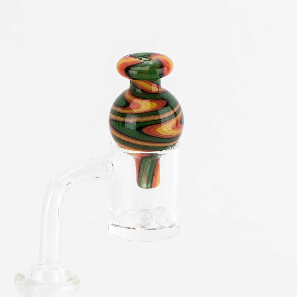 Aqua Works Glass Wavy Wag Bubble Cap - Empire Smokes