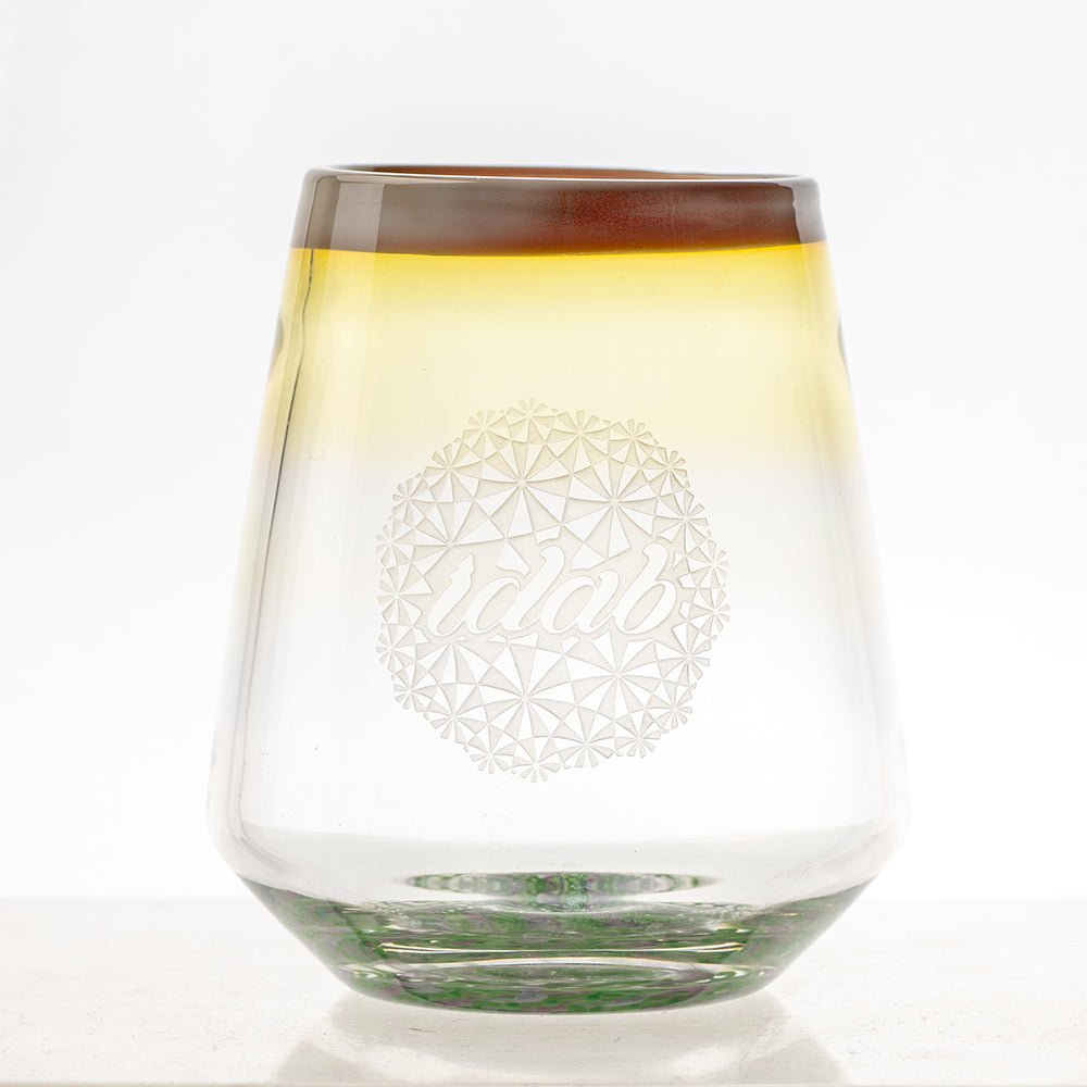 Stemless Garden Wine Glass iDab @idabglass