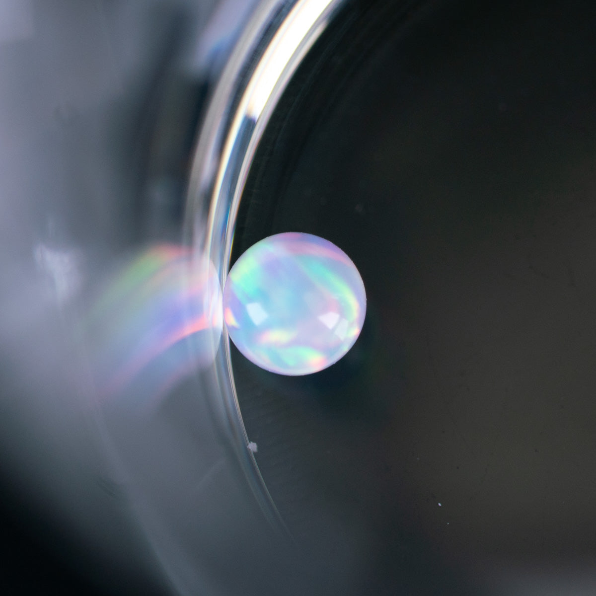 Small 3mm Celeste Opal terp pearl accessory for compatible setups