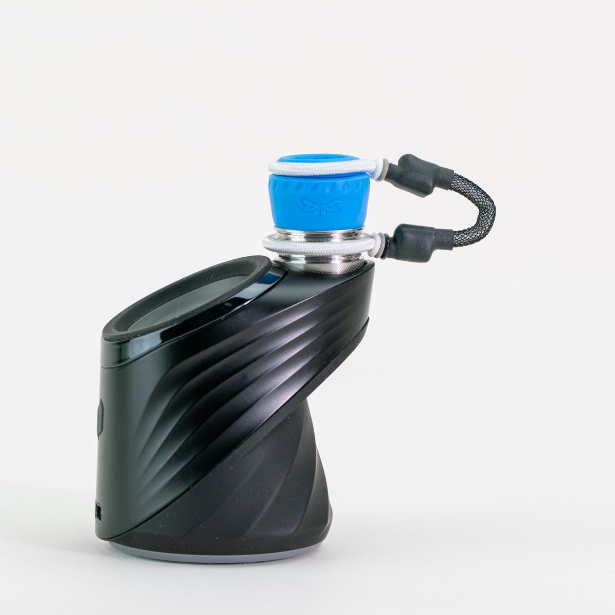 Blue tuff tether Puffco accessory on white background