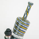 Closeup of glass attachment on Puffco device with white background