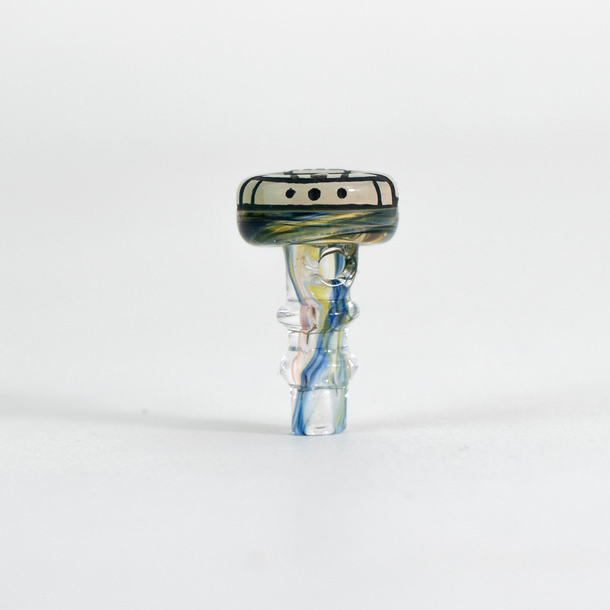 Engraved joystick accessory for puffco on white background