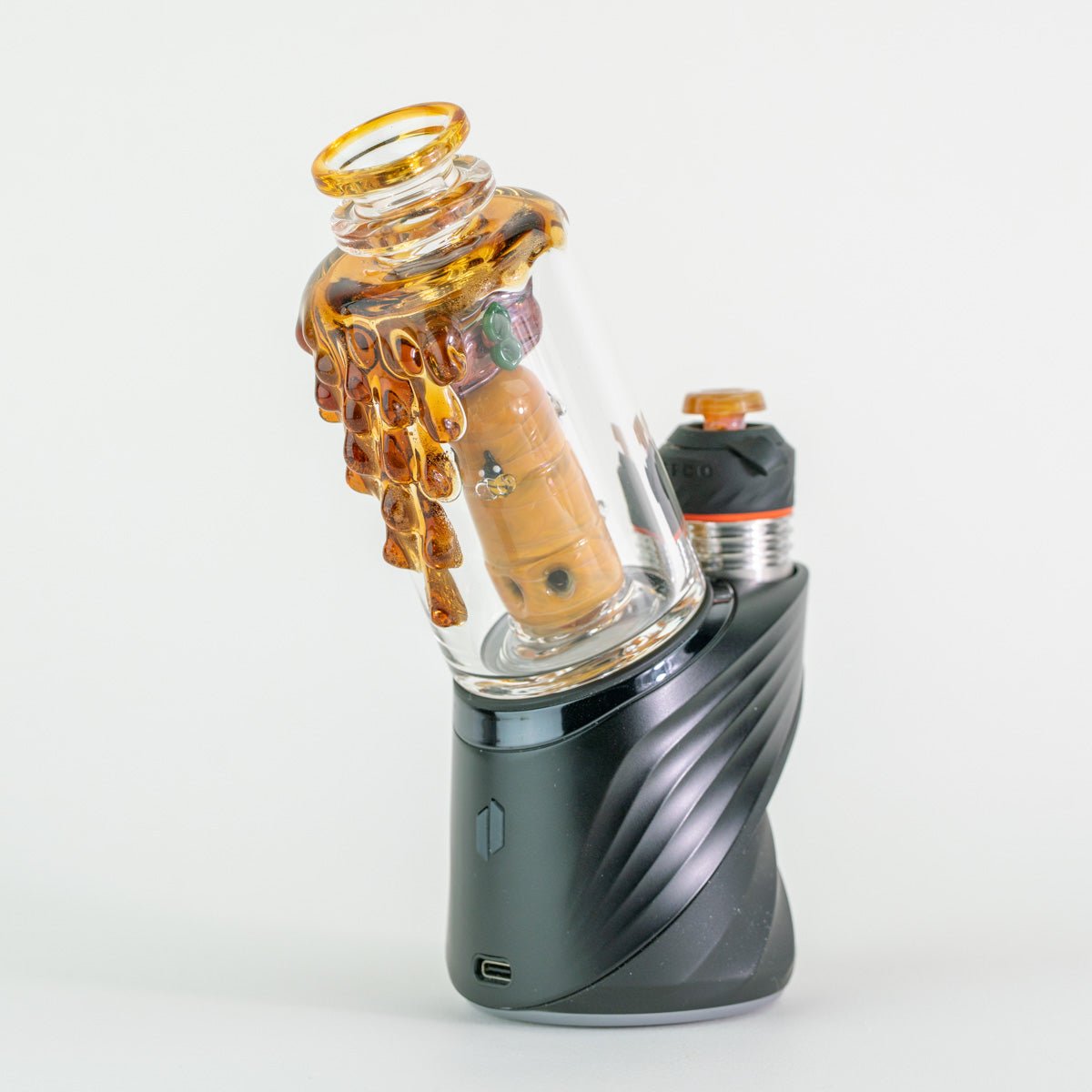 Empire Glassworks "Save the Bees" Glass Attachment for PuffCo Peak & Peak Pro - Empire Smokes