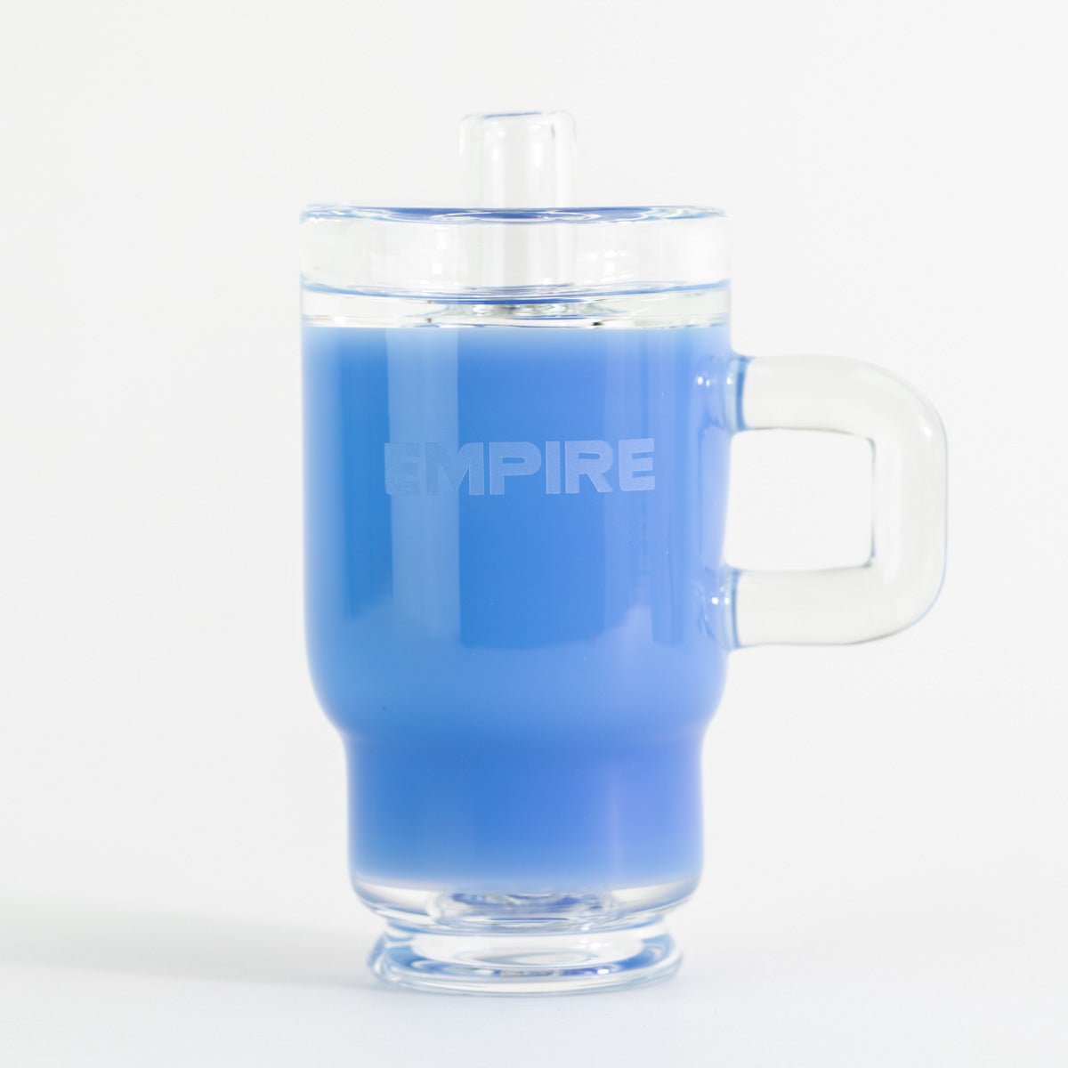 Empire Glassworks Blue Tumbler Bottle Puffco Peak Glass Attachment - Empire Smokes
