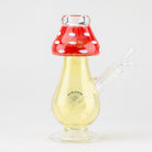 Amanita Mushroom Water Pipe Round Glass