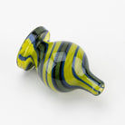 Lemon Berry Bubble Cap Vigil Glass yellow blue sparkly black