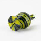 Lemon Berry Bubble Cap Vigil Glass yellow blue sparkly black