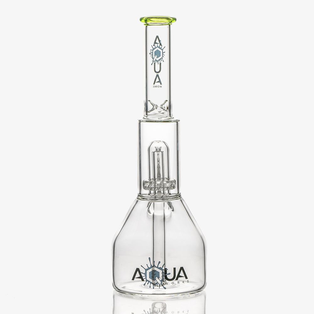 Shredder Beaker Tube Water Pipe Aqua Works Glass beaker bong showerhead diffuser ice pinch great function