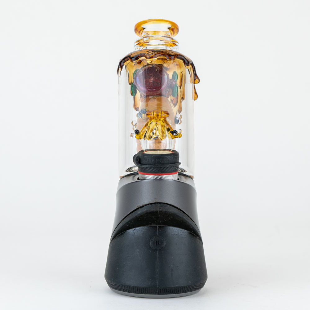 "Save the Bees" PuffCo Peak Glass Attachment Empire Glassworks