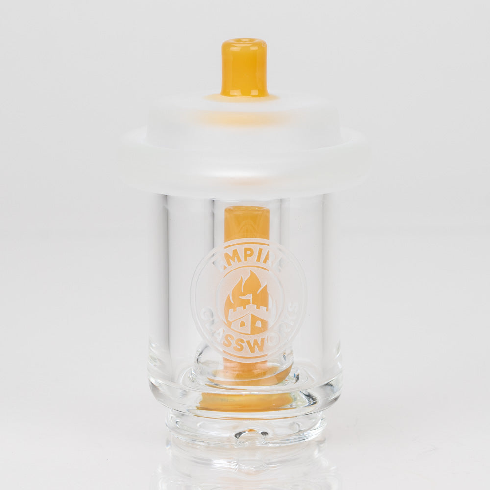 Empire Glasswork's PuffCo Peak & Peak Pro Attachment - To Go Cup - "Caramel" Empire Smokes