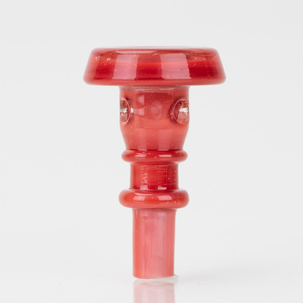 Empire Glasswork's PuffCo Peak Pro 3D XL Chamber Glass Joystick Cap - Firestone Red Empire Smokes