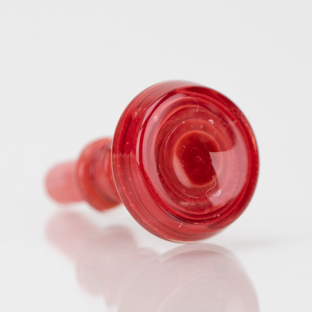 Empire Glasswork's PuffCo Peak Pro 3D XL Chamber Glass Joystick Cap - Firestone Red Empire Smokes