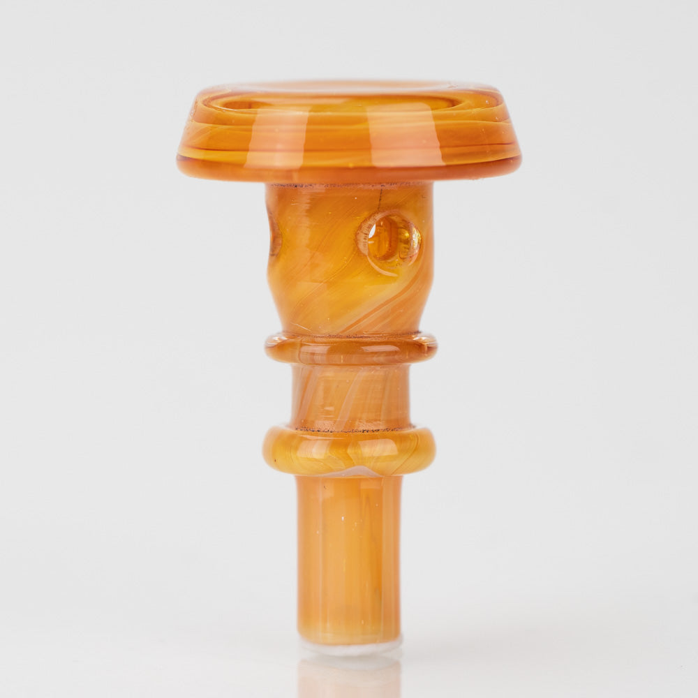 Empire Glasswork's PuffCo Peak Pro 3D XL Chamber Glass Joystick Cap - Tangerine Empire Smokes