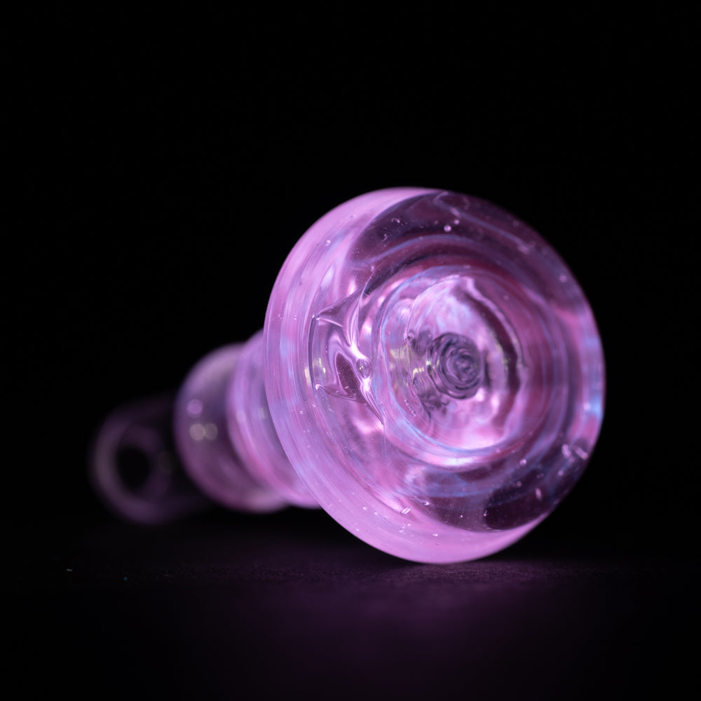 Empire Glasswork's PuffCo Peak Pro 3D XL Chamber Glass Joystick Cap - UV Pink Empire Smokes