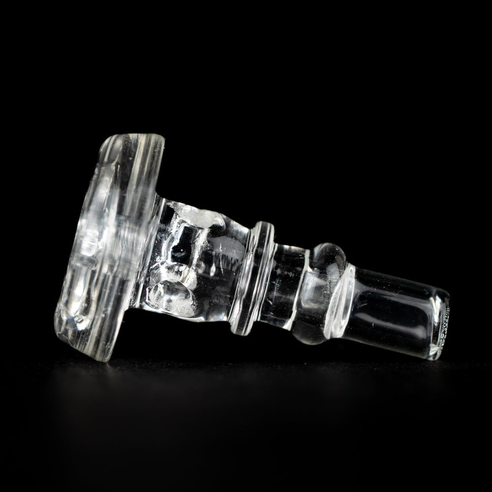 Empire Glasswork's PuffCo Peak Pro 3D XL Chamber Glass Joystick Cap - UV Pink Empire Smokes