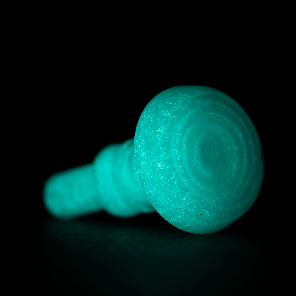 Empire Glasswork's PuffCo Peak Pro 3D XL Chamber Glass Joystick Cap - Glow in the Dark Empire Smokes