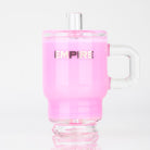 Pink Tumbler Bottle Puffco Peak Glass Attachment Empire Smokes