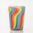 Rainbow Road Shot Glass iDab heady glass red orange yellow green blue purple wigwag colors