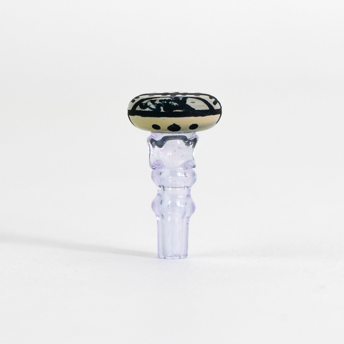 Glass smoking accessory engraved joystick
