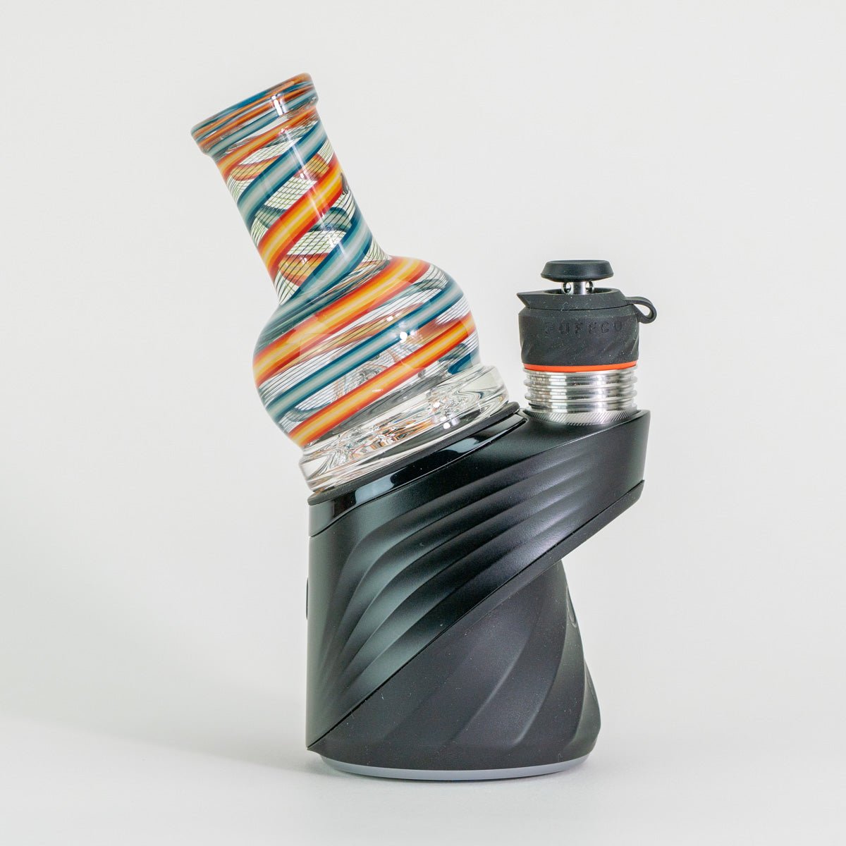 Colorful glass fire and ice attachment for Puffco device