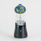 Glass mushroom Puffco attachment on white background