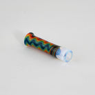 Glass pipe pivot top accessory lying down