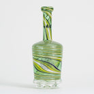 iDab swirly green glass attachment with floral design