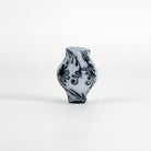 black and white glass floral feather pivot top attachment