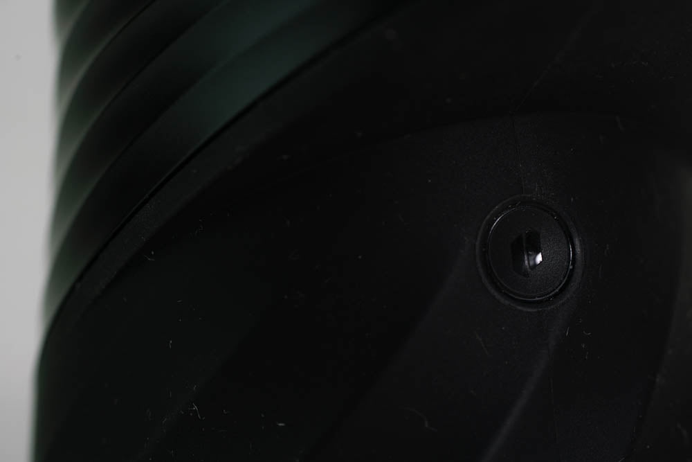 Closeup of black button for Puffco Peak Pro