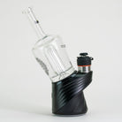 Side of glass Puffco Peak attachment on white background
