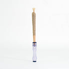 Purple joint holder with joint standing up