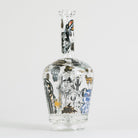 Decorative glass attachment on white background