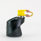 Puffco device with yellow tether attachment on top